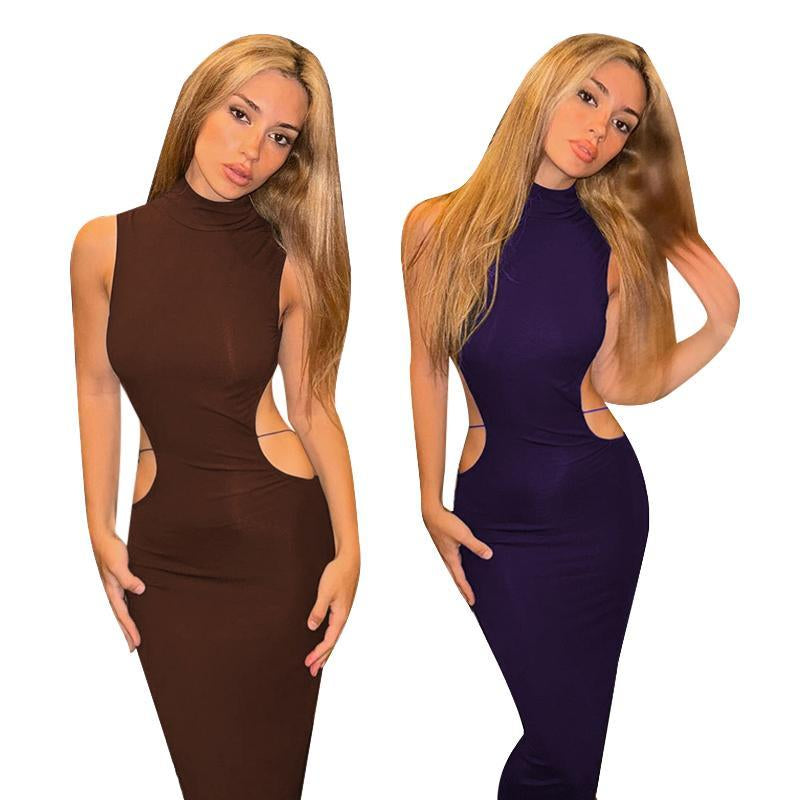 Women'S Backless Butterfly Decor Bodycon Dress, Fashionable High Neck O-Ring Tank Dress for Party Club Dating Wear, Dresses for Women, Fall Dresses, Ladies Back to School Clothes for Fall, Birthday Dresses 2025,Dresses for Women